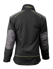 Rear view of Dymaflex Cut Resistant Jacket in black
