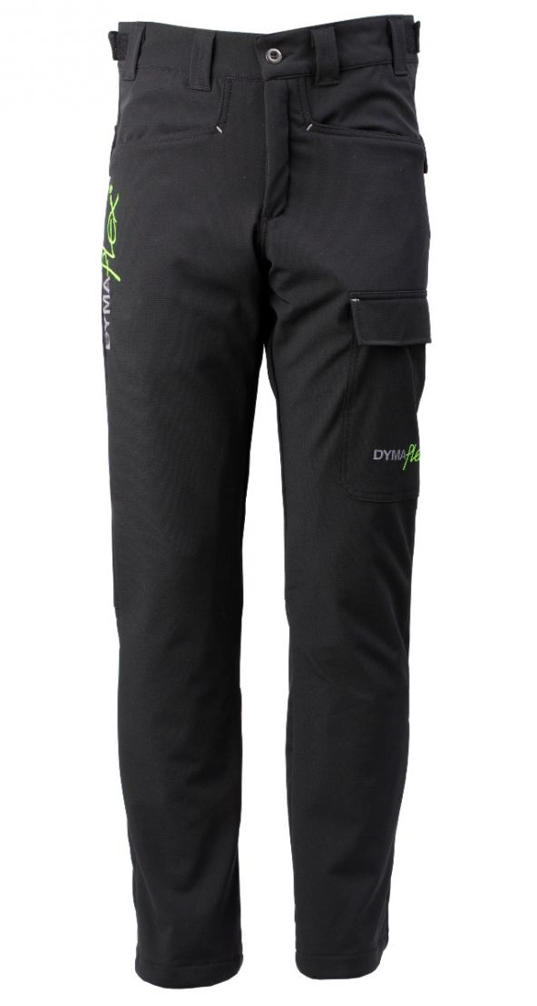 Dymaflex Cut Resistant Trousers - Black Front View