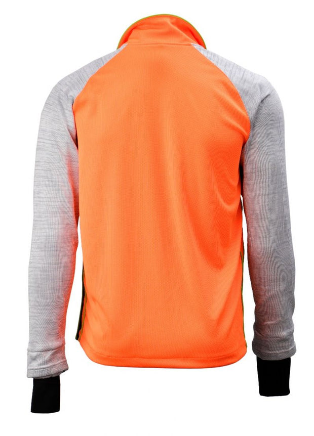 Rear view of Hi Vis Dymaflex Cut Resistant Polo shirt